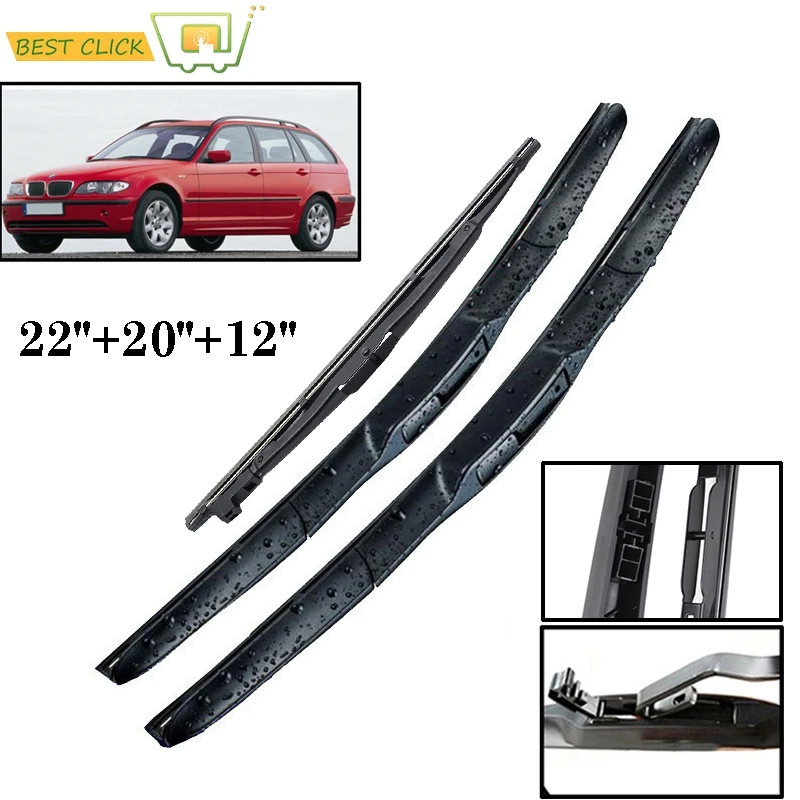 Misima Windshield Windscreen Wiper Blades For Bmw 3 Series E46 19982006 Front Rear Window 1999