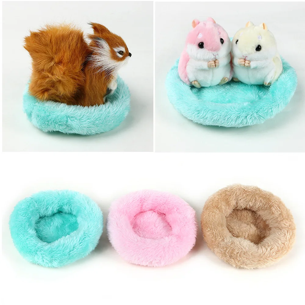 

1 Pc Colorful Soft Warm Cute Guinea Pig Bed Winter Animal Cage Mat Hamster Hedgehog Sleeping House S-L Pet Accessories