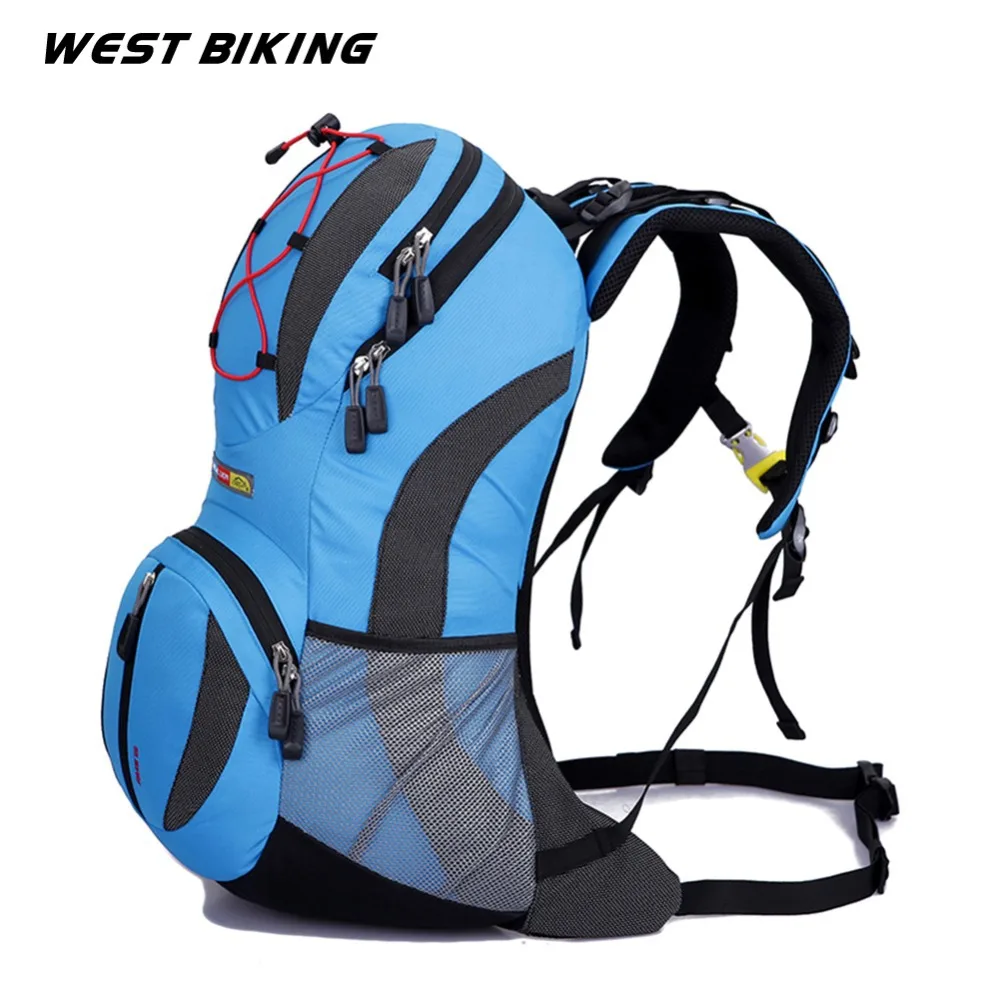 WEST BIKING 22L рюкзак для велосипеда, велосипедная сумка для путешествий, бега, спорта, велоспорта, рюкзак+ 2L сумка для воды, дорожная горная сумка