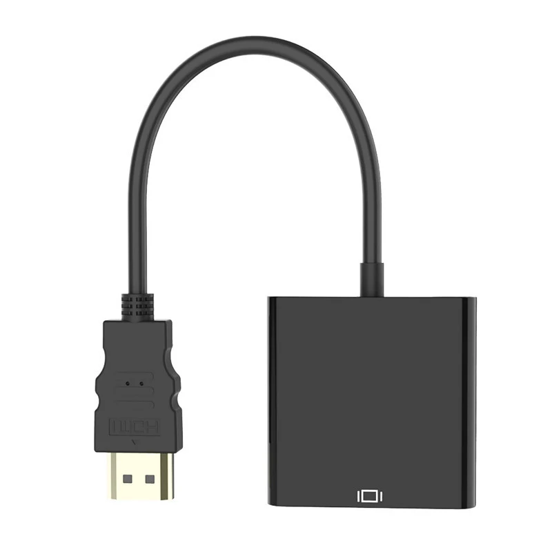 Высокое качество HDMI в VGA адаптер мужской в Famale конвертер адаптер 1080P цифро-аналоговый видео аудио кабель для ПК ноутбук планшет