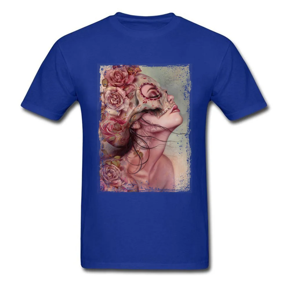 Summer AfterDeath Tshirts Retro Fall Short Sleeve O-Neck Tops & Tees 100% Cotton Male Casual Tops & Tees Top Quality AfterDeath blue