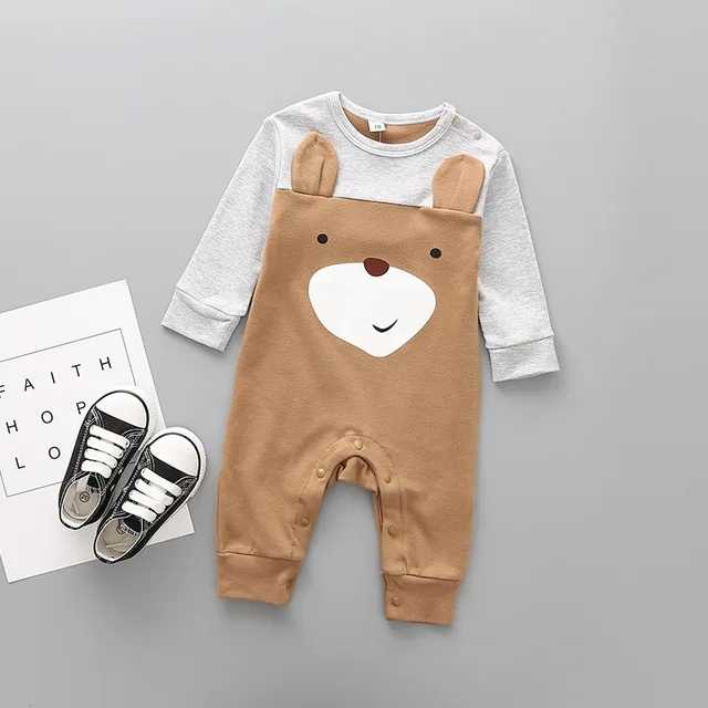 2018 Cute animals Spring Baby romper newborn baby clothes Kids long sleeve underwear cotton boys Clothes Baby girls romper - Image 5
