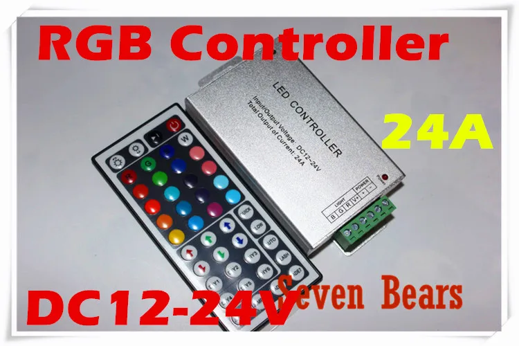 24A 288W 44Key DC12-24 Remote Controller For 5050 3528 RGB LED Strip LED module 