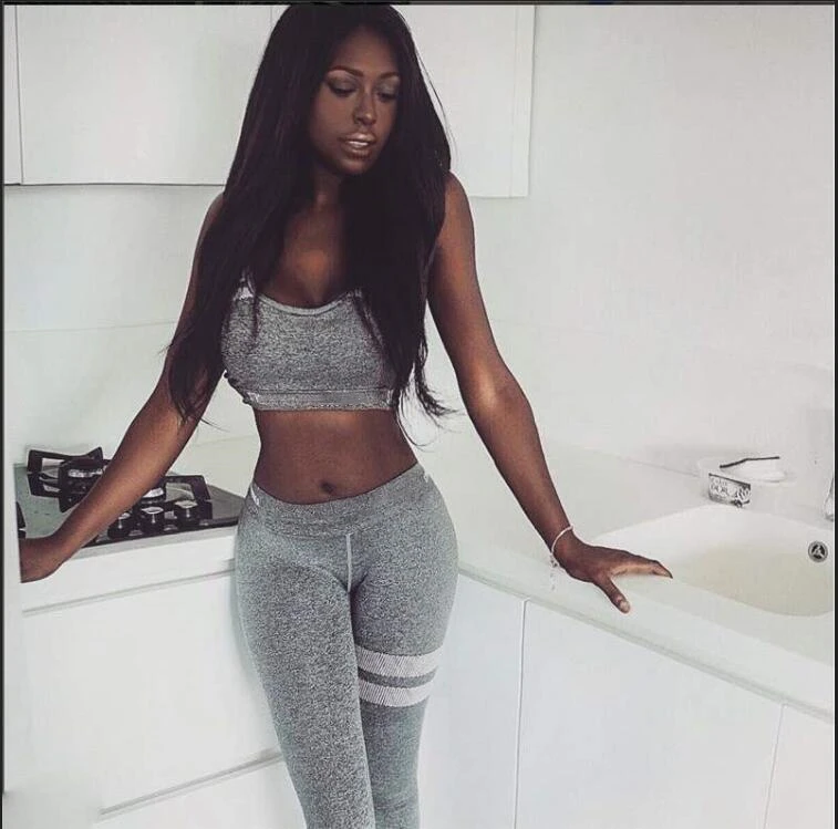 

2019summer Women Slim Yoga Sets Sleeveless Exercise Shirts Gym Clothes Spandex Running Tights Women Sports Leggings Fitness Yoga