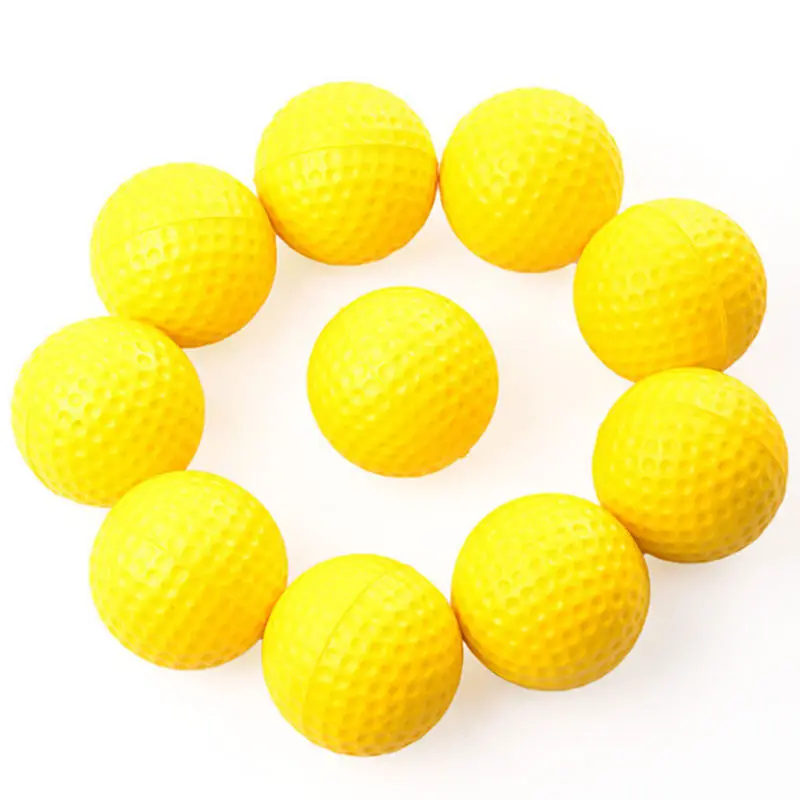 Buy 10pcs Plastic Golf Ball Outdoor Sports Yellow Soft