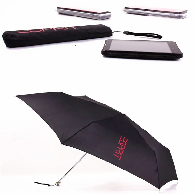 5 цветов Маленький Зонт складывающийся в карман ультра светильник карандаш тонкий мини Зонт женский зонт для отправки подарков