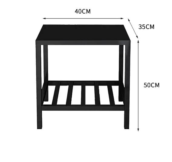 Черный Современный Железный литой золотой тумбочка журнальный столик прикроватная тумбочка чайная мебель для дома тумбочка шкаф кровать комната