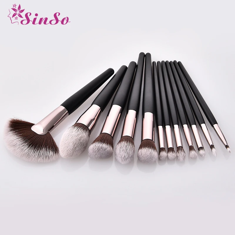 

Sinso Pro Makeup Brushes Set 12 pcs/lot Face Eye Shadow Blending Eyeliner Eyelash Eyebrow Brushes For Make up Cosmetic Brush Set