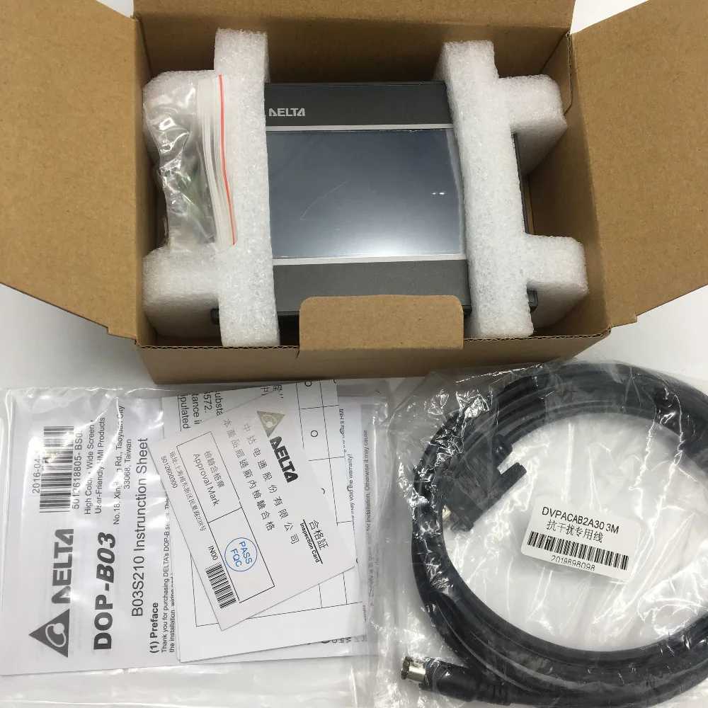 Сенсорный экран 4 3 дюйма 480x272 TFT Φ Delta HMI 1COM с бесплатным кабелем и программным