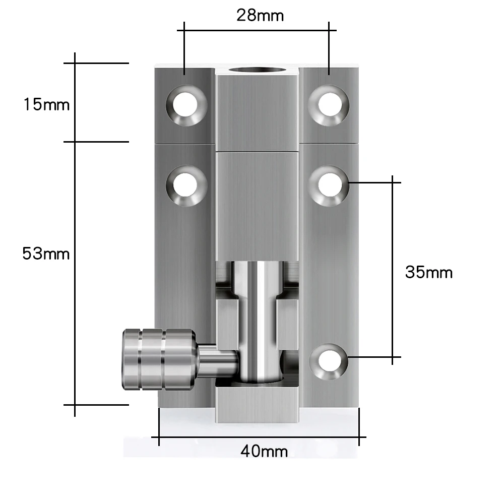 Thickened lock Stainless steel wooden door latches vintage shower room