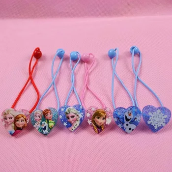 

6pcs/lot Frozen Children Doll Accessories Headdress Hair Tie Headdress Elsa Anna Doll Jewelry