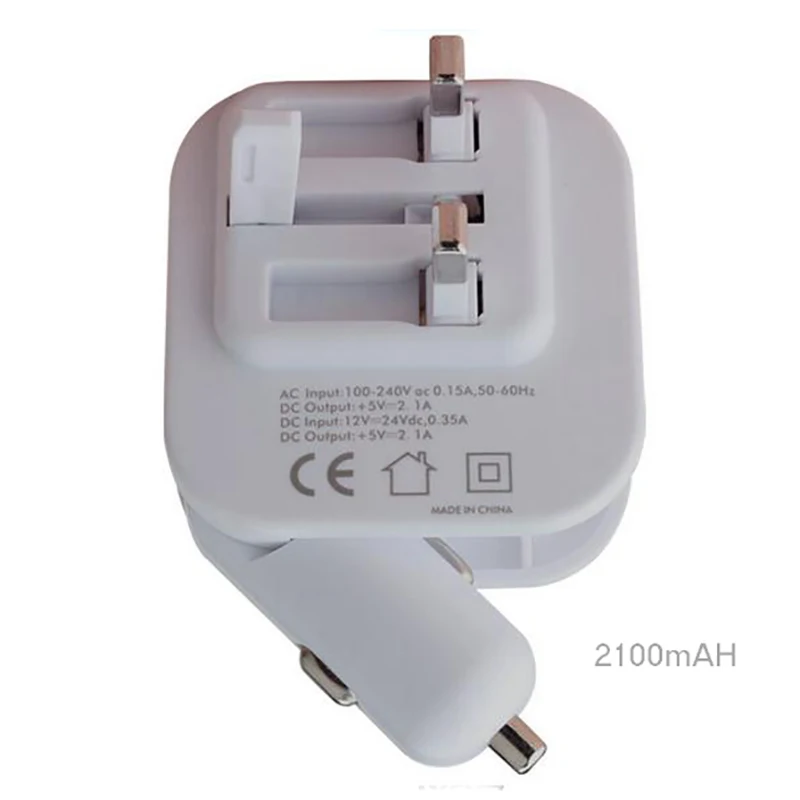 شاحن هاتف خلوي usb طوي سيارة ولاعة السجائر و جدار المقابس 2in1 العالمي المحمول GPS SLD01 5 فولت 2.1A المنزل السفر شاحن شاحن هاتف خلوي usb طوي سيارة ولاعة السجائر و جدار المقابس 2in1 العالمي المحمول GPS SLD01 5 فولت 2.1A المنزل السفر شاحن