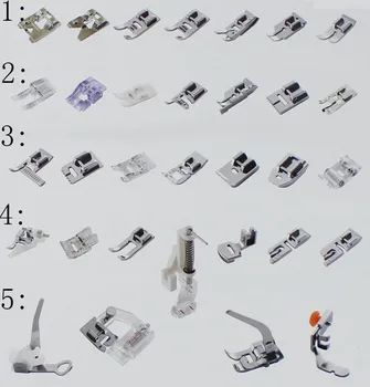 

Multifunctional kit 32 Presser Foot Feet Domestic Sewing Machine Part Accessories for Brother Juki Singer GIFT 3psc Needle