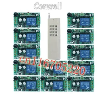 

Long Distance 3000M 12V 1 CH RF Radio Wireless Switch system transmitter and 12 receiver Radio Controller Factory sell Directly