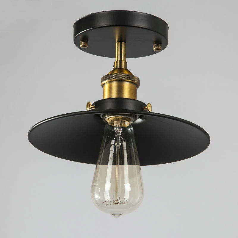 Скандинавские минималистичные подвесные светильники Американский промышленный Декор Ретро подвесной светильник для ресторана Черный абажур Кухонные светильники