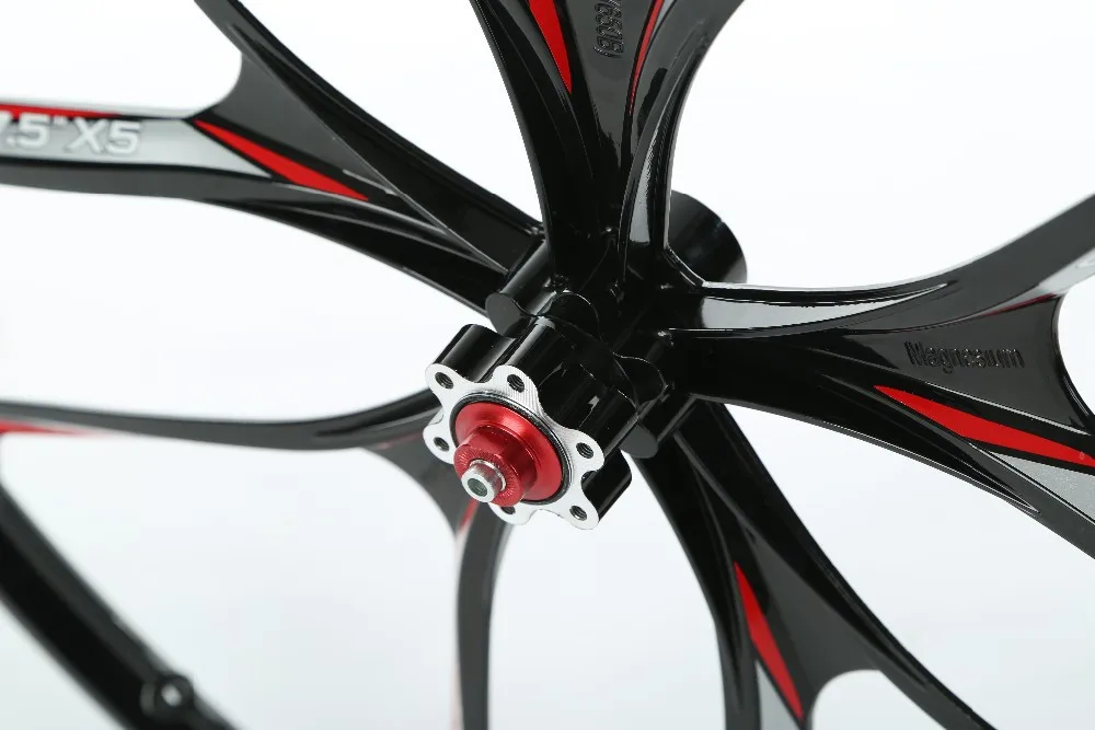 Flash Deal 5 spokes mountain bike wheels magnesium alloy wheel 27.5" inches Mountain Bicycle Wheel parts bike rims 3