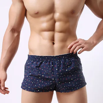 

Sexy Printed Men's Cueca Panties Boxer Male Polyester Fiber Underwear Swim Shorts Breathable Underwear Men Boxer Shorts