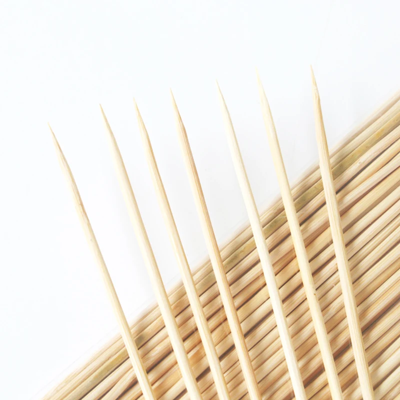 500 шт 25 см x 2 мм бамбуковые палочки для барбекю tornado Картофельные бамбуковые палочки одноразовые шпажки кухонные принадлежности Инструменты для обжарки наклейки в виде конфет