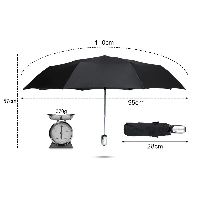 Новинка, 3 складной женский зонт, автоматический зонт от дождя, женский и мужской, большой ветрозащитный зонтик, зонты для мужчин, Прямая поставка, Paraguas