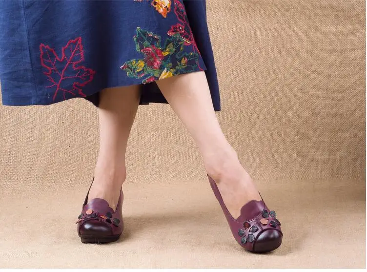 RUSHIMAN/Женская обувь на плоской подошве из натуральной кожи; женские лоферы; Новинка; Модные женские повседневные тонкие туфли; нескользящая танцевальная обувь
