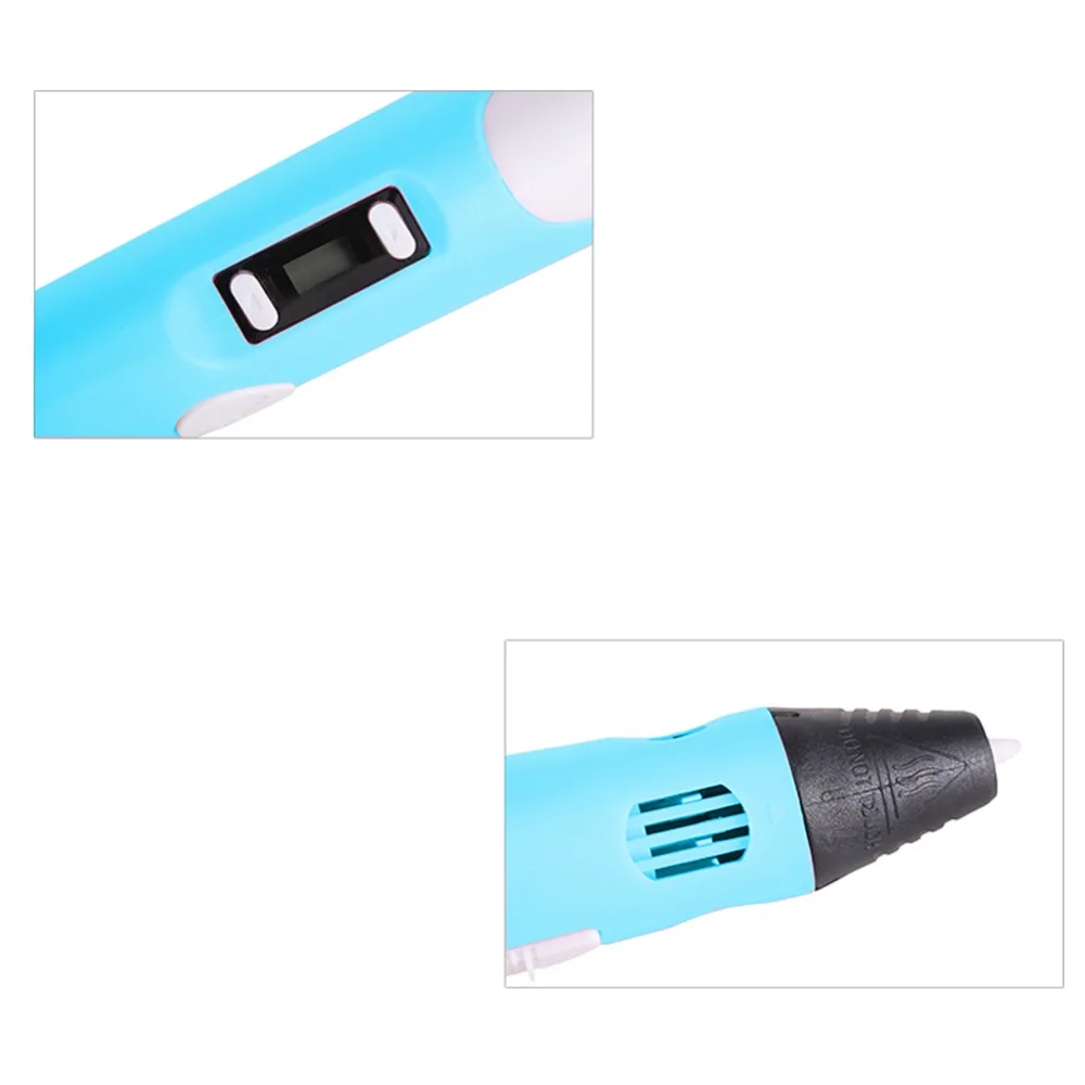 Dikale 3D Pen LED Display Screen 2nd Generation 3D Printer Pen Drawing Painting 1.75mm PLA Birthday Gift for children