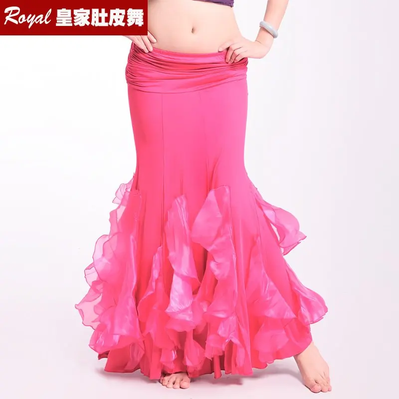 

Женская юбка для танца живота, Женская юбка для танца живота, профессиональный расширительный костюм для танца живота, костюм для выступлений, 9 видов цветов B-6847