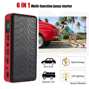 

Jump Starter Car Battery 12V Boosters Diesel 26000mAh Portable car start LED Display Starting Device Emergency Petrol 6L Booster
