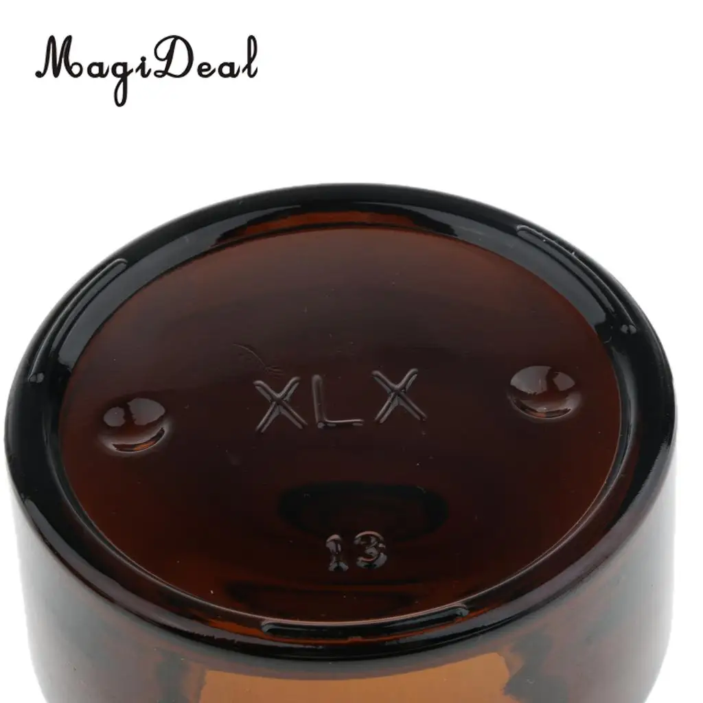 6pcs Glass Empty Container Jar with Black Screw Top Lid for Cosmetic Makeup Sample Lotion Cream Lip Balm Nail Arts Eyeshadow