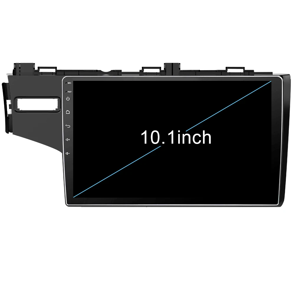 Cheap Eunavi 10.1" Android 9.0 2 DIN Car Auto Stereo For 2014 2015 HONDA JAZZ FIT Right Hand Drive Radio GPS Multimedia PX6 4G+32G 2