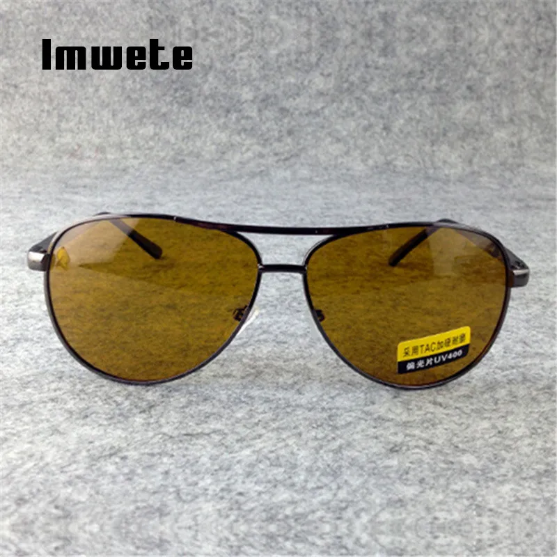 Imwete Polarized Sunglasses Men TAC HD Sun Glasses Female Male Night Vision Driving Glasses Goggles UV400 Yellow Lens Eyeglasses