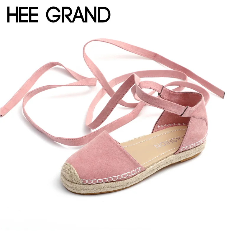 HEE GRAND Riband/Новинка 2018 года модные летние женские сандалии на шнуровке женская