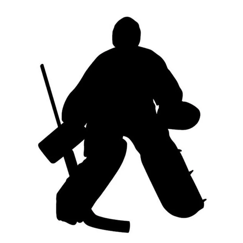 12*15CM HOCKEY GOALIE Car Sticker Decals Motorcycle Reflective Stickers Car Styling Accessories