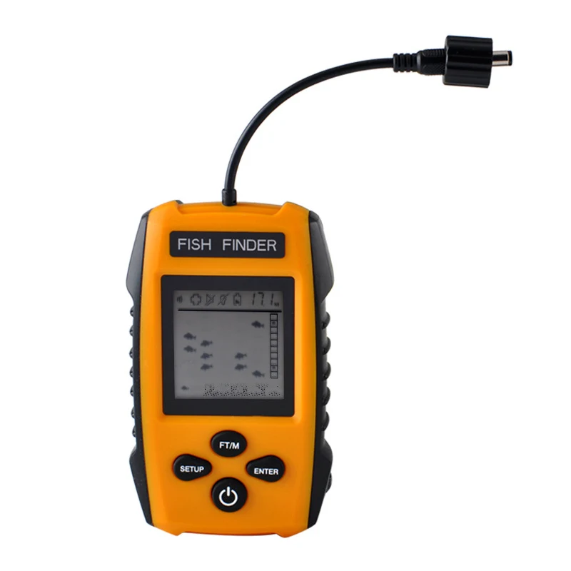 

Portable Handheld Fish Finder with LCD Display Wired Sonar Sensor Transducer High Quality Fishing Tool B2Cshop