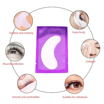 

Collagen eye mask isolation under eyelashes gasket planting eyelashes 50pcs/set grafting eyelashes special eye patch makeup