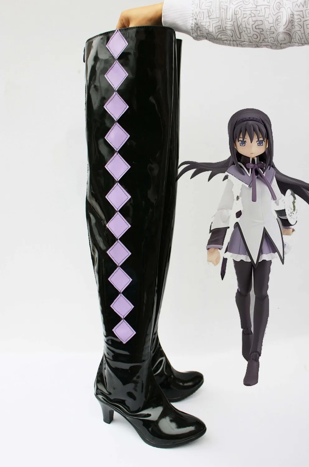 

Puella Magi Madoka Magica Tomoe Mami Kyoko Sakura Miki Kyubey Homura Akemi cosplay boots shoes