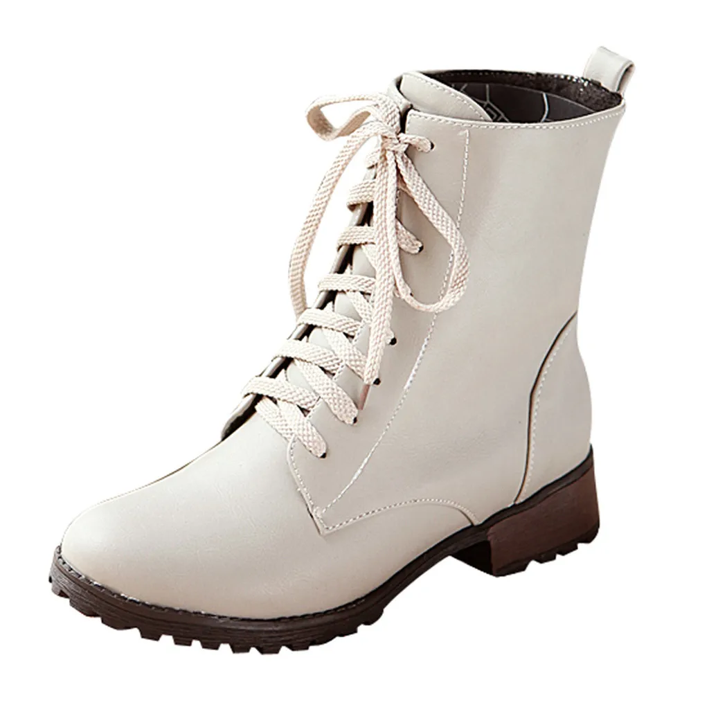 

2018 Women's Lace-Up Shoes Boots Casual Cross-Strap Boots Fashion Ladies' Snow Boots chaussures hiver femme #g10