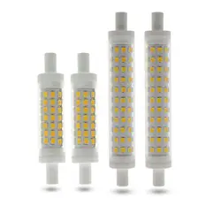 R7S светодиодный светильник 9 W 15 W SMD 2835 78 мм 118 мм R7S Светодиодный лампочки AC220V энергосбережения заменить галогенной лампы