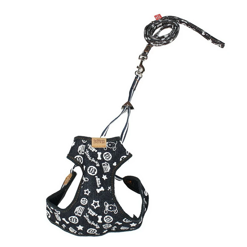 Chihuahua Breathable Mesh Small Dog Pet Harness and Leash Set Puppy