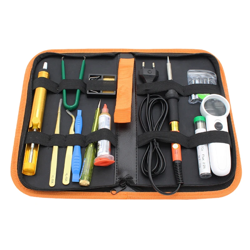 

17Pcs/set Adjustable Temperature Electric Iron Gun Welding Soldering Iron Tools 110V 220V 60W