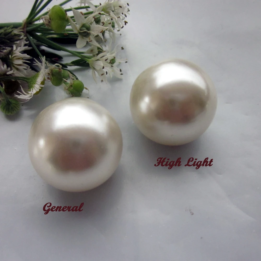 36pcs 20mm Hight light big imitation pearl buttons for sewing high