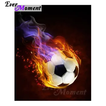 

Ever Moment Diamond Painting Soccer Full Square Drill Decoration For Home Diamond Embroidery Cross Stitch Rhinestone S2F760
