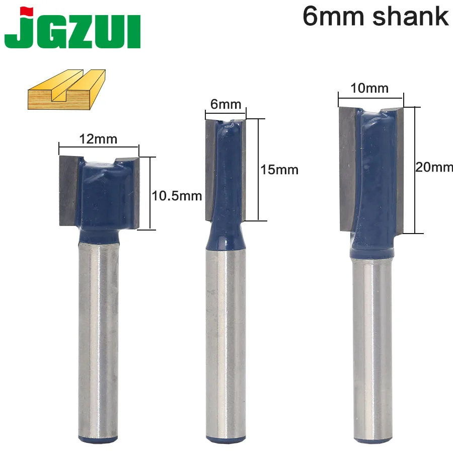1 pc Straight/Dado Router Bit 3/4"W x 3/4"H 6" Shank Woodworking cutter