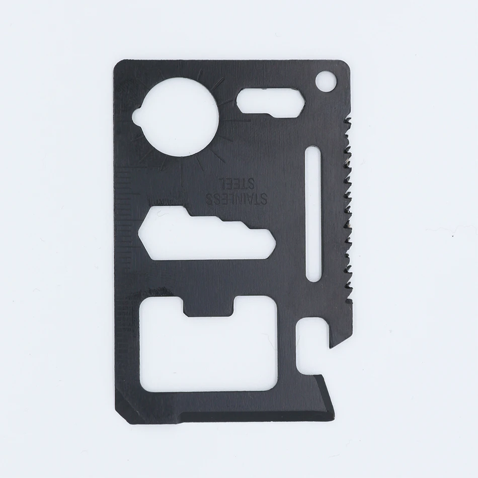 Multi Tools 11 in 1 Multifunction Outdoor Hunting Survival Camping Pocket Military Credit Card Knife Silver Multitool black Multi Tools 11 in 1 Multifunction Outdoor Hunting Survival Camping Pocket Military Credit Card Knife Silver Multitool black