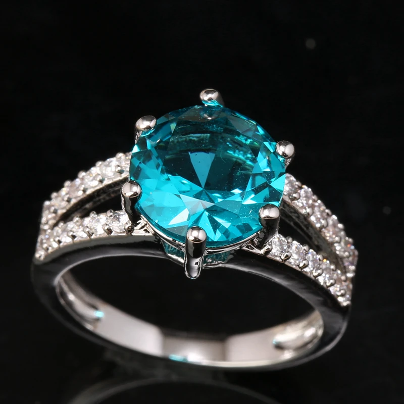 Buy Implicit Light Blue Zircon Gems 925 Sterling