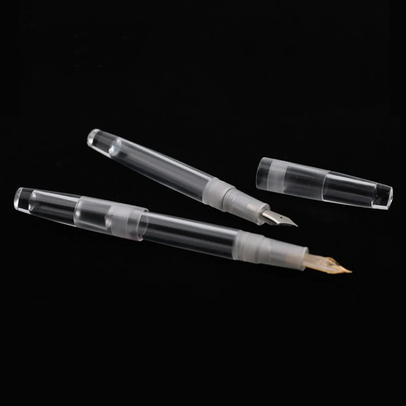 Unique Transparent Fountain Pen Large Capacity Filling Ink Iraurita Pens with a Gift Case