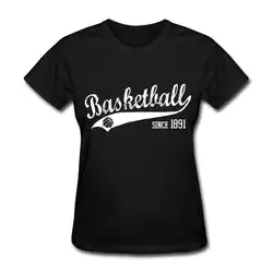 Баскетболист 1891 года лозунг Для женщин футболка с принтом Для женщин уличная футболка Для женщин Новинка Футболки Свет Классический