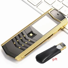 Русская клавиатура кнопка роскошный металлический+ кожаный корпус Китай gsm dual sim Сотовые телефоны bluetooth мобильный телефон k9 LT2 телефон