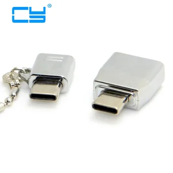 

USB-C USB 3.1 Type C to Type-A Female OTG & Micro USB Data with Chain for Tablet & Phone & Laptop