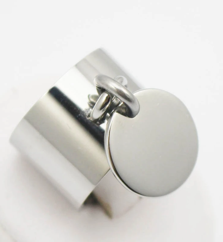 Fashion Silver font b Rings b font anillos Stainless Steel Big Party Charm font b Rings
