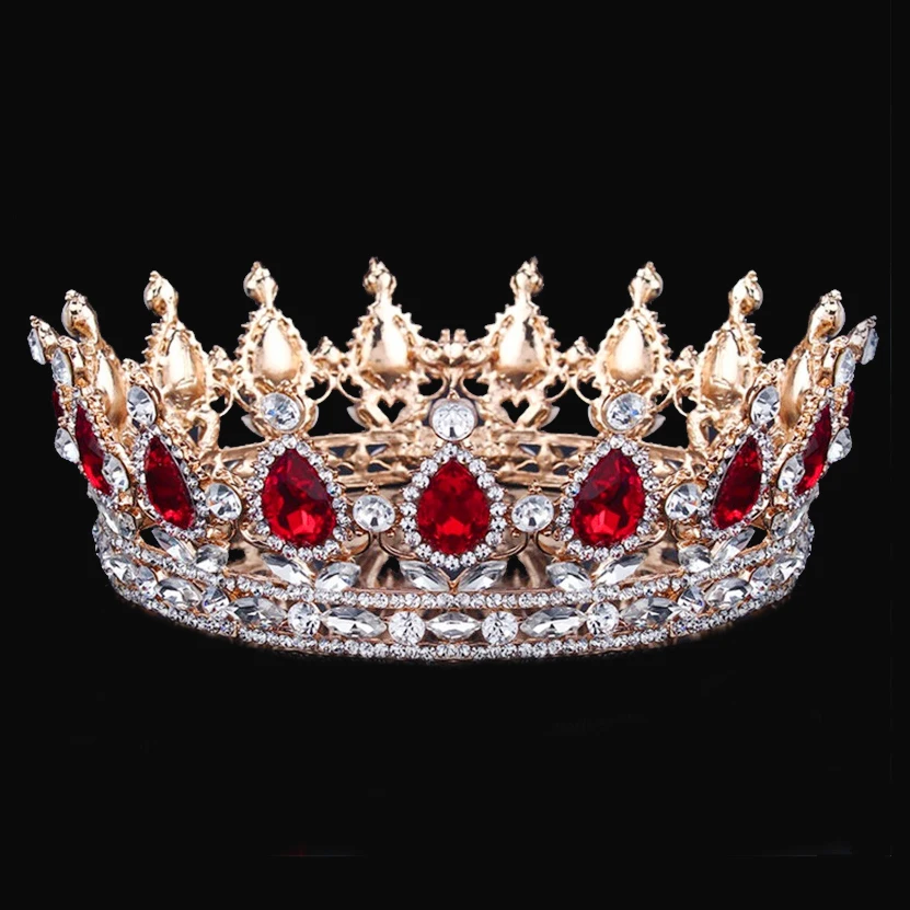 

Tiaras and Crowns Queen King Bride Tiara Crown Headdress Crystal Diadem Prom Bridesmaid Wedding Hair Jewelry Bridal Accessories